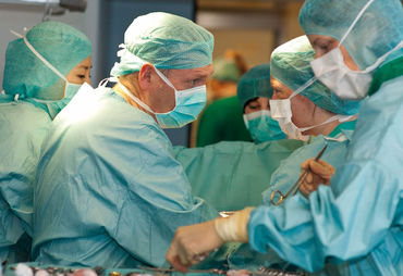 Professor Büchler in surgery