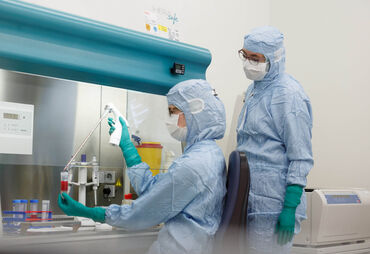 Good Manufacturing Practice laboratory at Heidelberg University Hospital