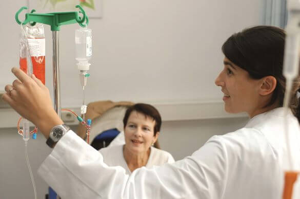 Women receiving therapy at Heidelberg university Hospital